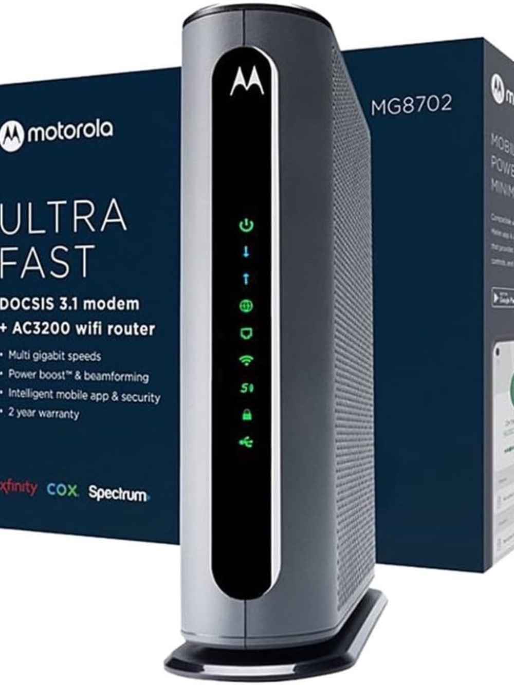 Motorola MG8702 | DOCSIS 3.1 Cable Modem + Wi-Fi Router (High Speed Combo)